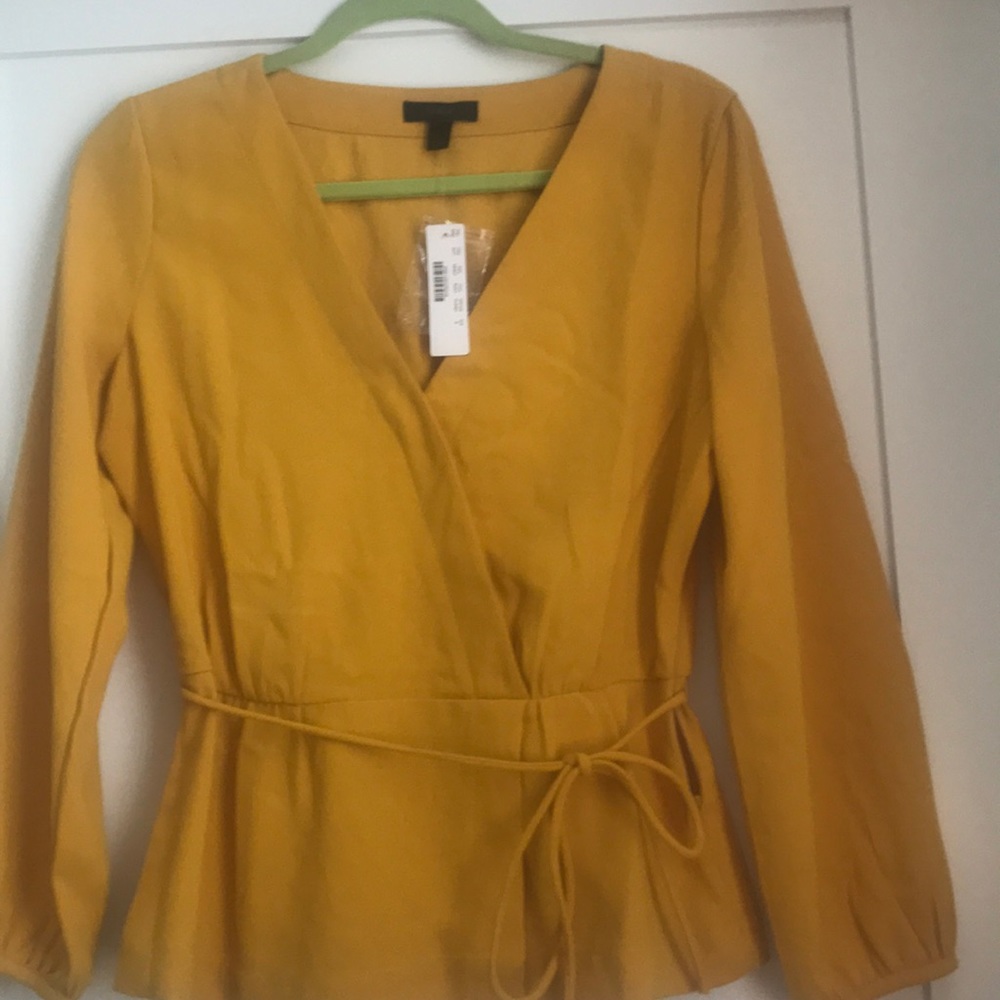 J. Crew Gold blouse